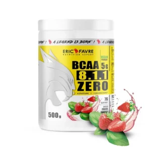 ÉRIC FAVRE BCAA 8.1.1 500G, ZERO SAVEUR FRAISE BASILIC