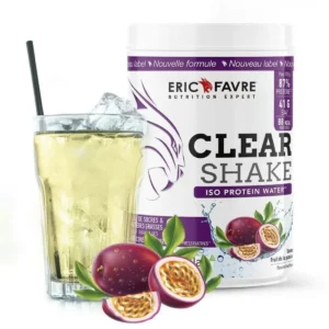 ÉRIC FAVRE CLEAR SHAKE ISO PROTÉINE 500G, SAVEUR FRUIT DE LA PASSION