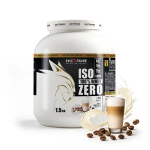 ÉRIC FAVRE ISO 100% WHEY 1.5KG, ZERO SAVEUR CAFÉ LATTE