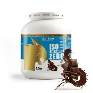 ÉRIC FAVRE ISO 100% WHEY 1.5KG, ZERO SAVEUR CHOCOLAT INTENSE